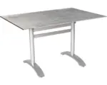 Hornbach Bistrotisch Acamp HPL 120 x 80 cm Aluminium platin klappbar