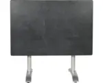 Hornbach Bistrotisch Acamp 120 x 80 cm Aluminium grau klappbar