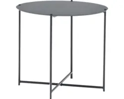 Beistelltisch Acamp lund 45,5 cm Stahl anthrazit klappbar Rund