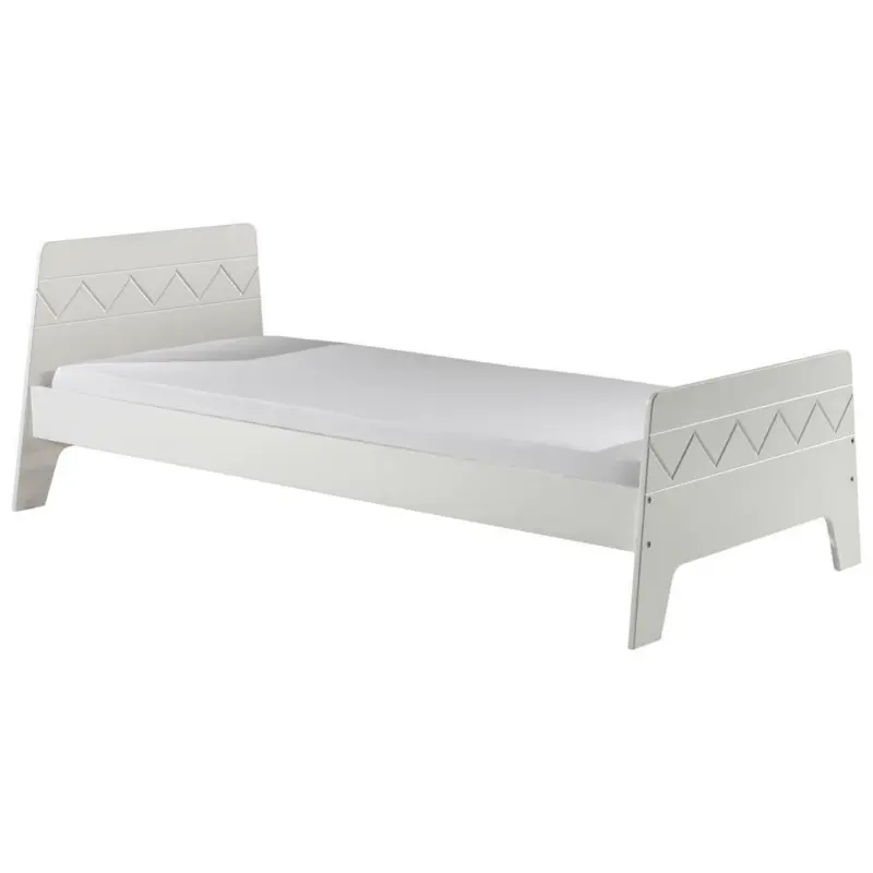 Kinder-/Juniorbett 90/200 cm in Weiß