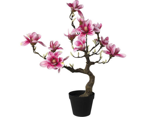 Kunstbaum Magnolienbaum Höhe: 71 cm pink