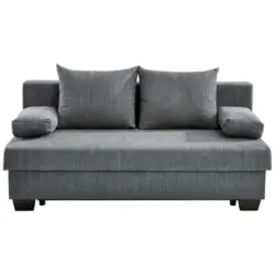 Schlafsofa in Flachgewebe Grau