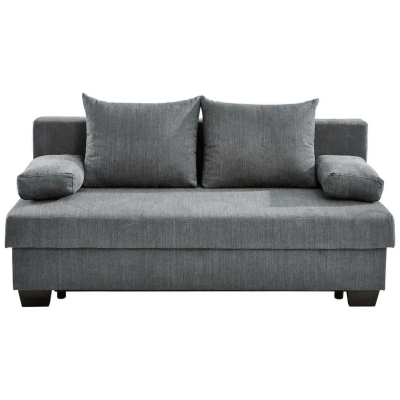 Schlafsofa in Flachgewebe Grau