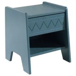 Nachtkästchen in Blau