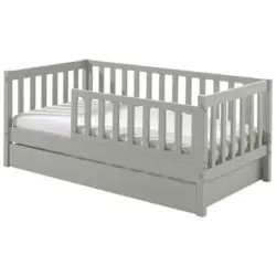Kinder-/Juniorbett 70/140 cm in Grau