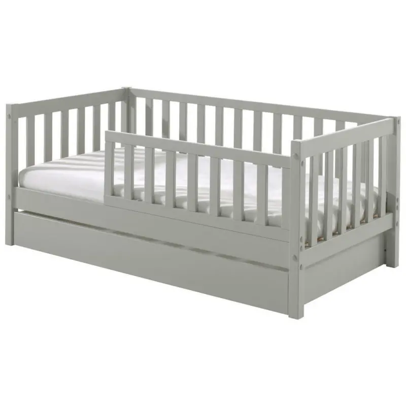 Kinder-/Juniorbett 70/140 cm in Grau