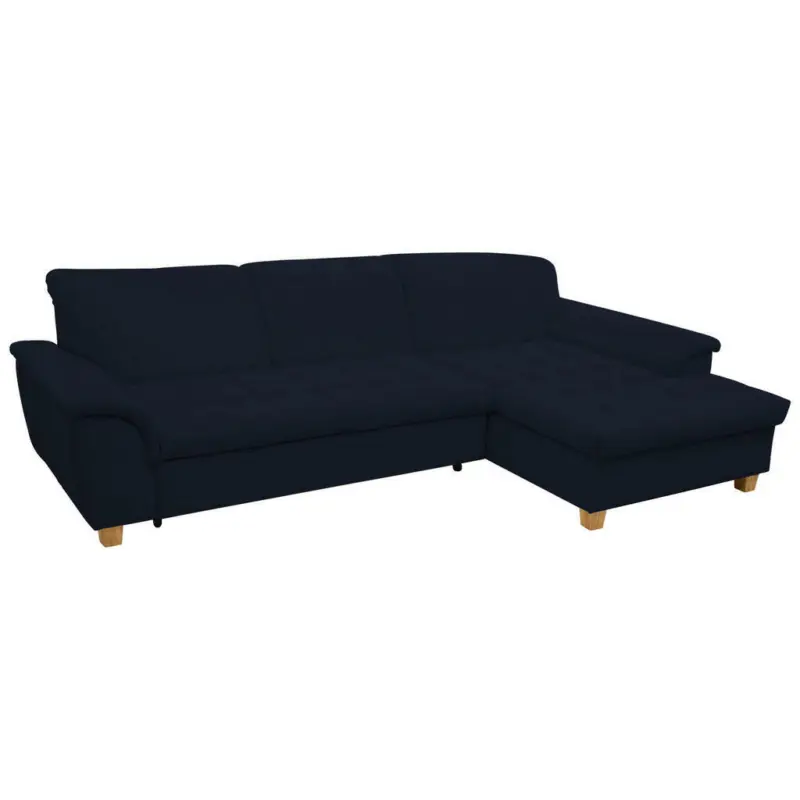 Ecksofa in Mikrofaser Blau