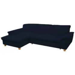 Ecksofa in Mikrofaser Blau