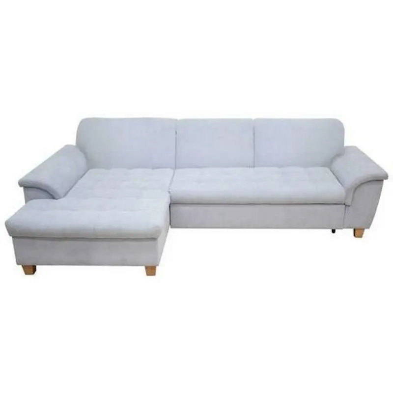 Ecksofa in Mikrofaser Blaugrau