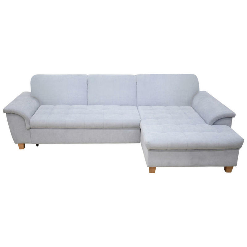 Ecksofa in Mikrofaser Blaugrau