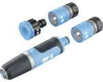 Hornbach Grundausstattung Set for_q inkl. Reinigungsspritze, Schlauchstück 1/2", Schlauchstück mit Wasserstop 1/2" und Hahnverbinder