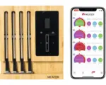 Hornbach MEATER Block Fleischthermometer 50m Bluetooth WLAN Reichweite, kabelloses Smart Fleischthermometer für Ofen Grill Küche BBQ
