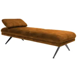 Liege in Velours Messingfarben