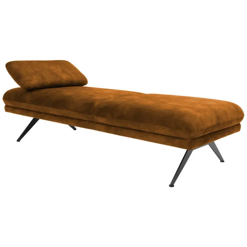 Liege in Velours Messingfarben