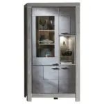 XXXLutz Lauterach - Ihr M&ouml;belhaus bei Bregenz Vitrine in Eichefarben, Dunkelgrau