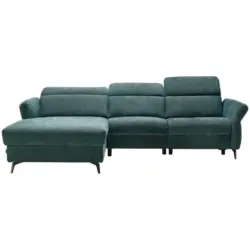 Ecksofa in Grün