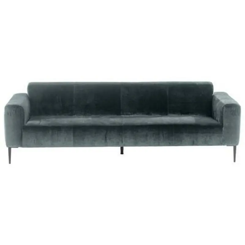 Dreisitzer-Sofa in Velours Anthrazit