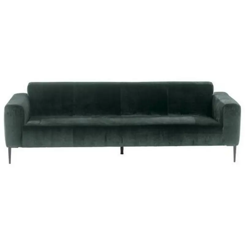 Dreisitzer-Sofa in Velours Grün
