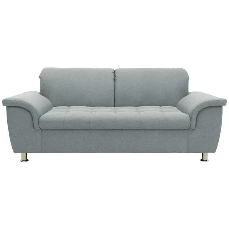 Zweisitzer-Sofa in Webstoff Grau