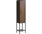 Hornbach Hochschrank Differnz Industrial 160x35x30 cm walnut