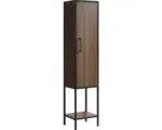 Hornbach Hochschrank Differnz Industrial 160x35x30 cm walnut