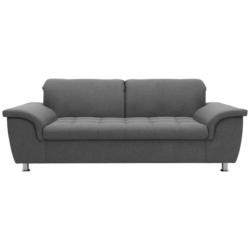 Zweisitzer-Sofa in Webstoff Dunkelgrau