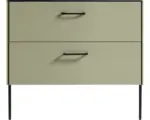 Hornbach Waschbeckenunterschrank Differnz Legs 85x90x45,5 cm ohne Waschbecken grün