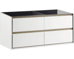 Waschbeckenunterschrank Differnz Providence 51,5x119 x44,5 cm ohne Waschbecken weiß