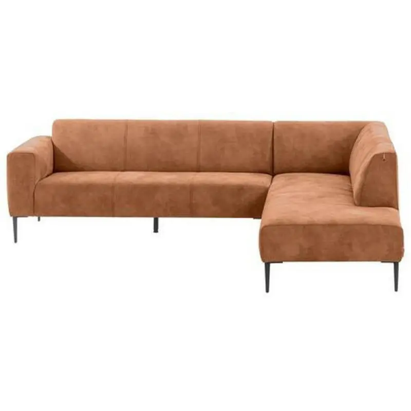 Ecksofa in Mikrofaser Kupferfarben