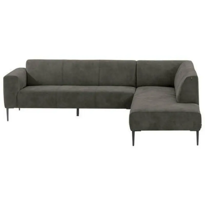Ecksofa in Mikrofaser Anthrazit