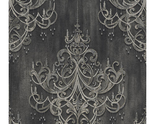 Vliestapete 38096-4 Mata Hari Barockornament grau