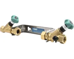 Wasserzähleranschlussgarnitur BWT 1"x1" für Baulänge 464 mm
