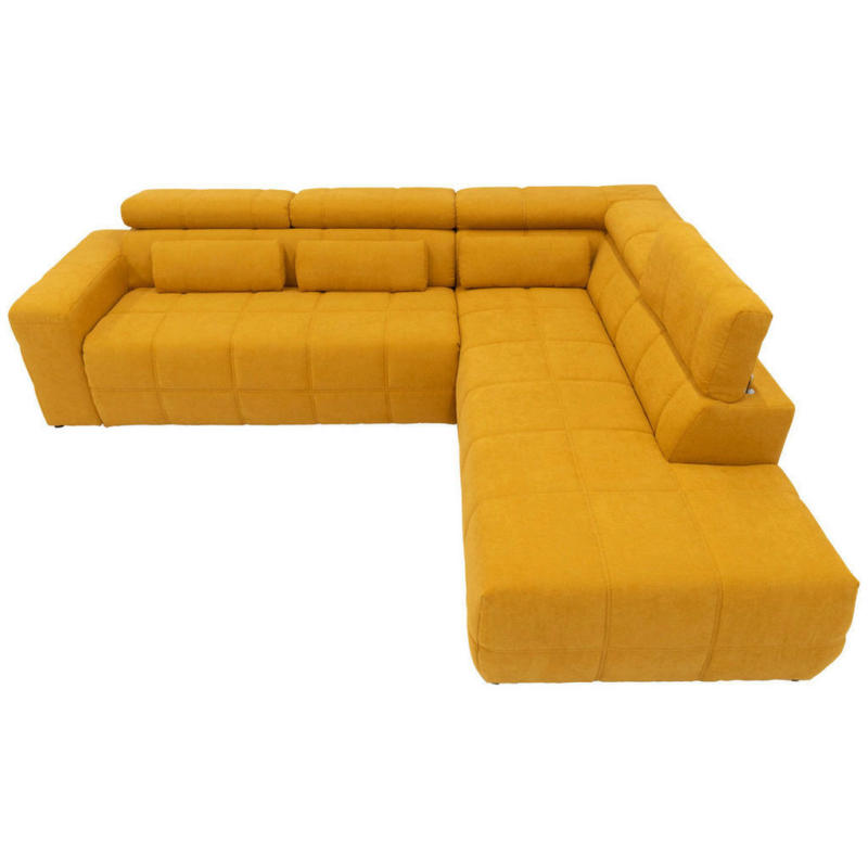 Ecksofa in Mikrofaser Orange