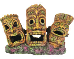 Aquariumdekoration ORBIT Tiki-Kopf 3er 21 x 10 x 14 cm braun