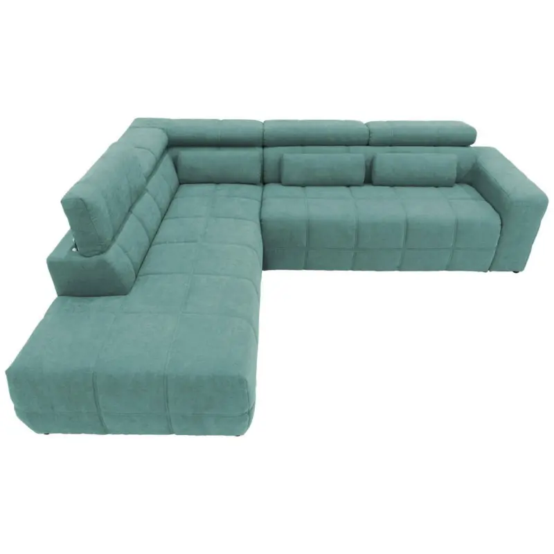Ecksofa in Mikrofaser Mintgrün