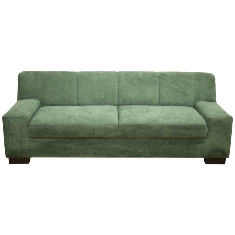 Dreisitzer-Sofa in Mikrofaser Grün