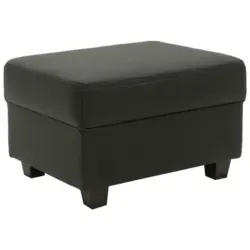 Hocker in Textil Schwarz