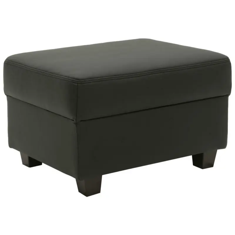 Hocker in Textil Schwarz