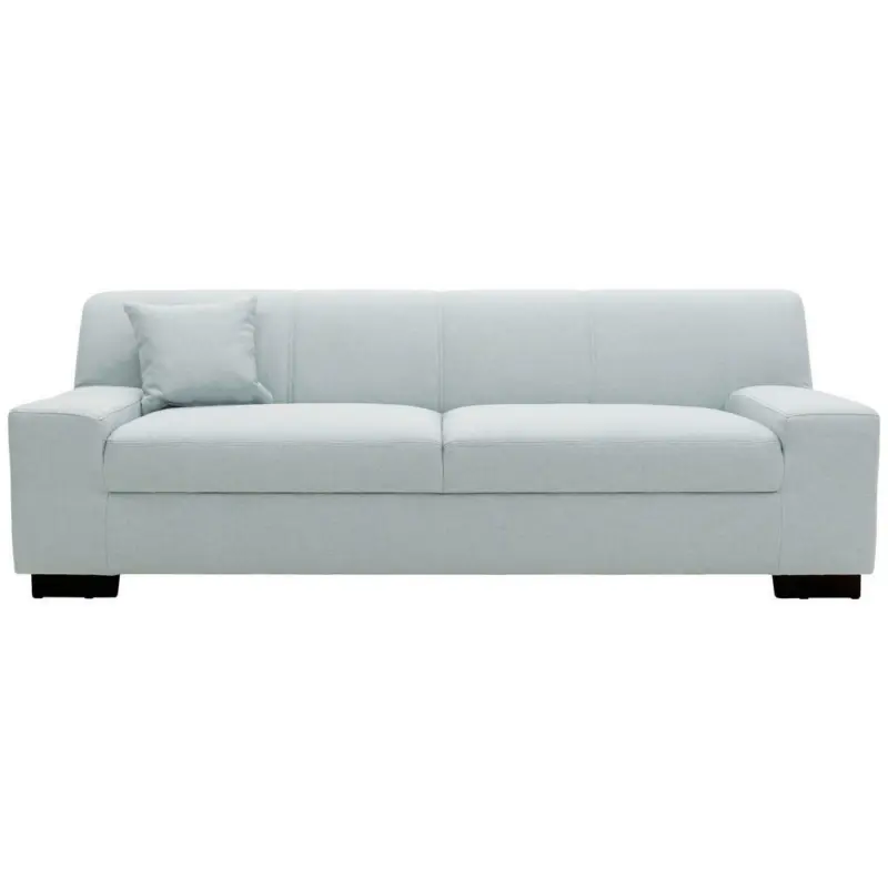 Dreisitzer-Sofa in Webstoff Hellblau