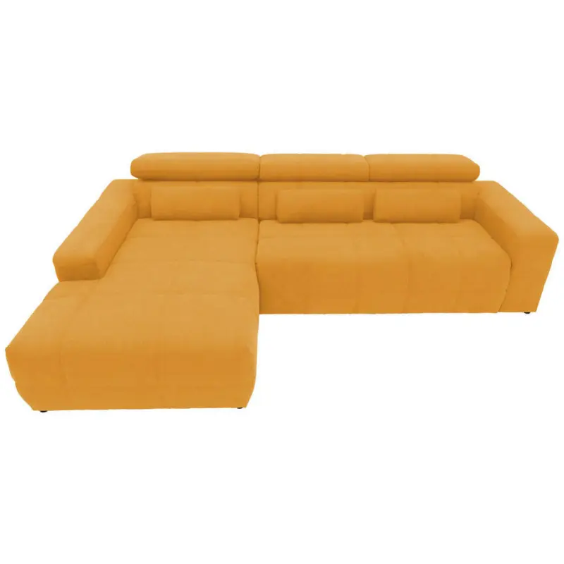 Ecksofa in Mikrofaser Orange