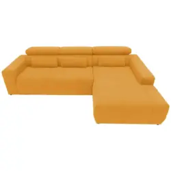 Ecksofa in Mikrofaser Orange
