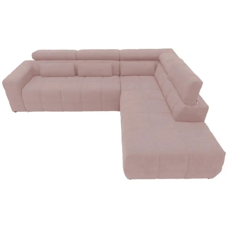 Ecksofa in Mikrofaser Pink