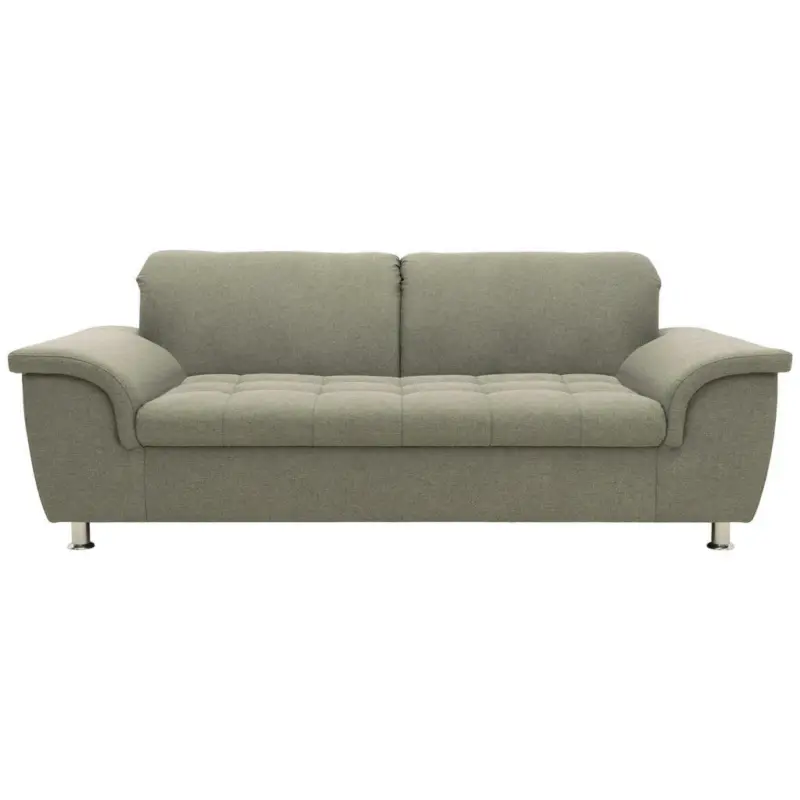 Zweisitzer-Sofa in Webstoff Graubraun