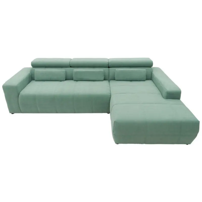 Ecksofa in Mikrofaser Mintgrün