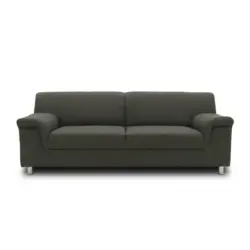 Dreisitzer-Sofa in Webstoff Schlammfarben