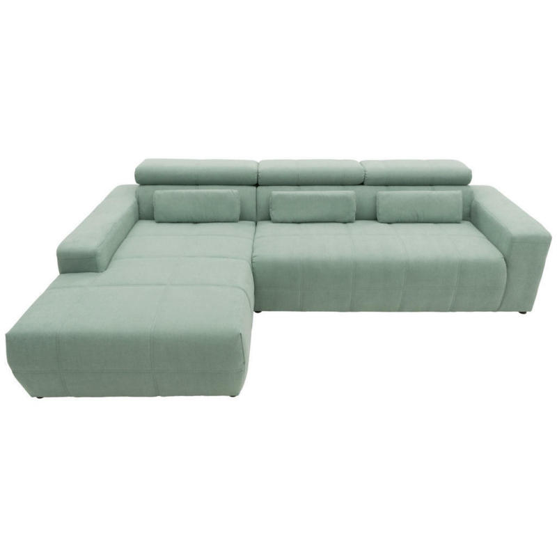 Ecksofa in Mikrofaser Mintgrün