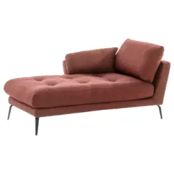 R&eacute;camiere in Flachgewebe Terracotta