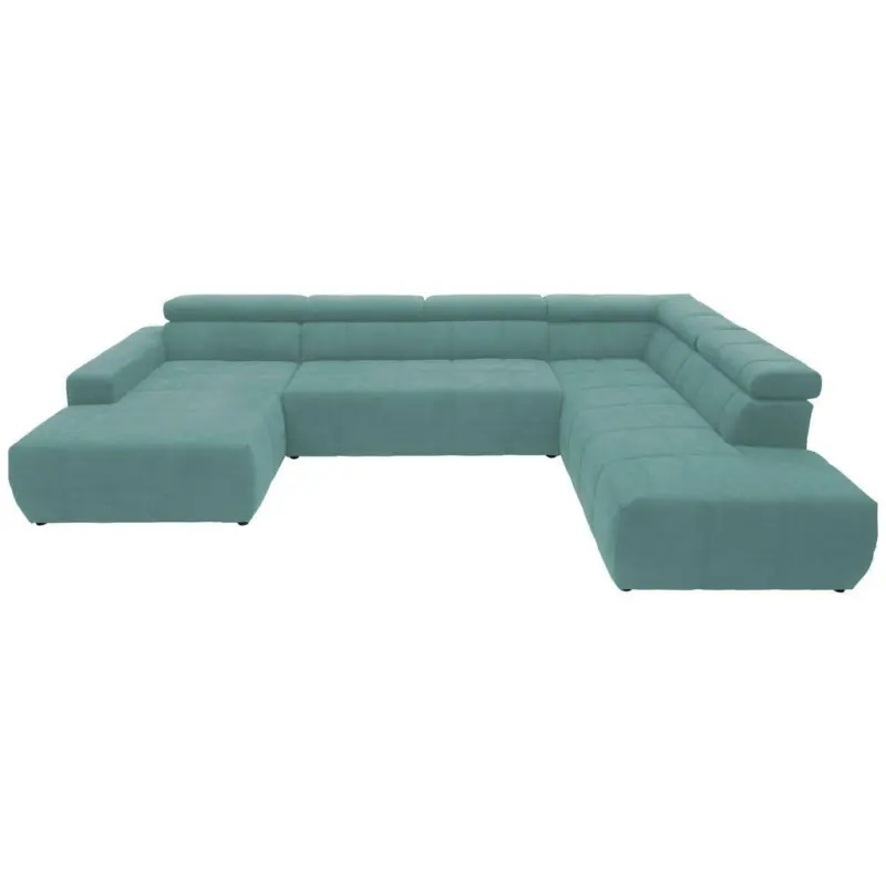 Wohnlandschaft in Mikrofaser Mintgrün