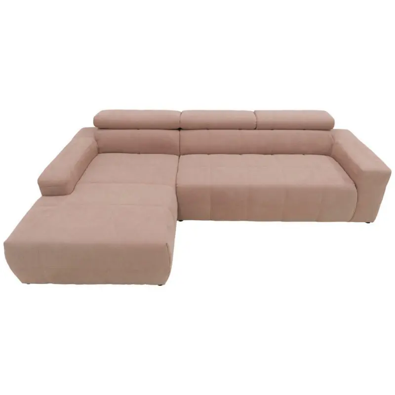Ecksofa in Mikrofaser Pink