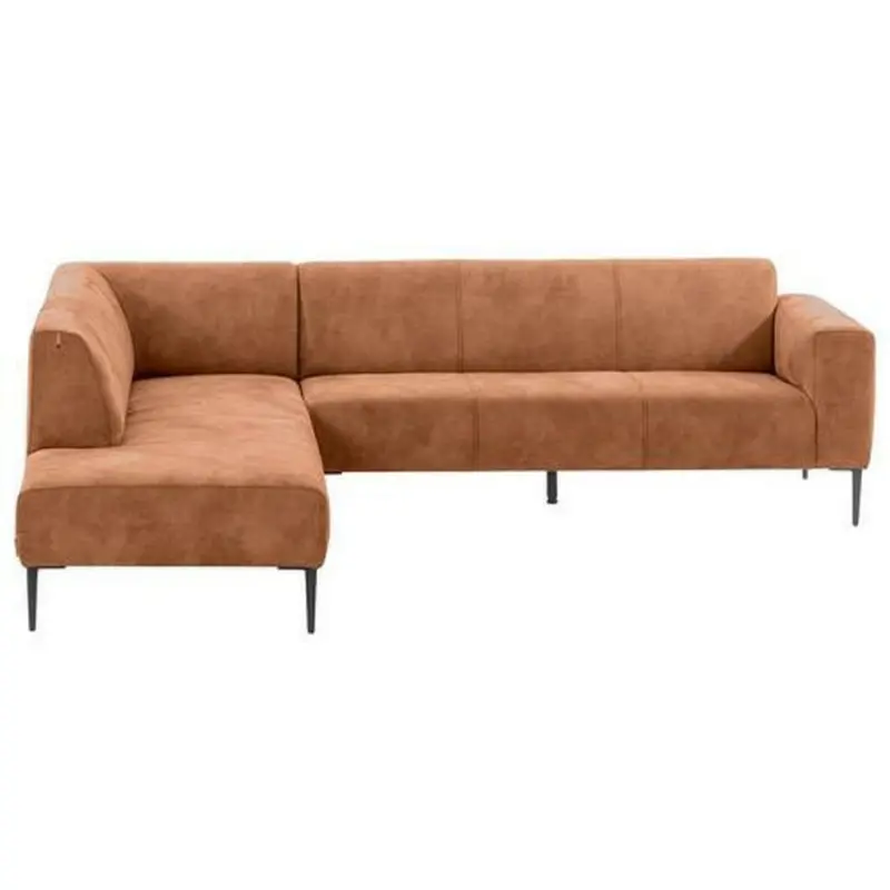 Ecksofa in Mikrofaser Kupferfarben